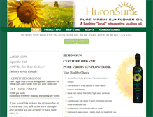 Tablet Screenshot of huronsuncoldpressedsunfloweroil.com